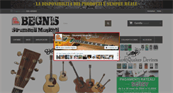 Desktop Screenshot of begnispianoforti.com