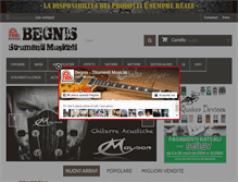 Tablet Screenshot of begnispianoforti.com